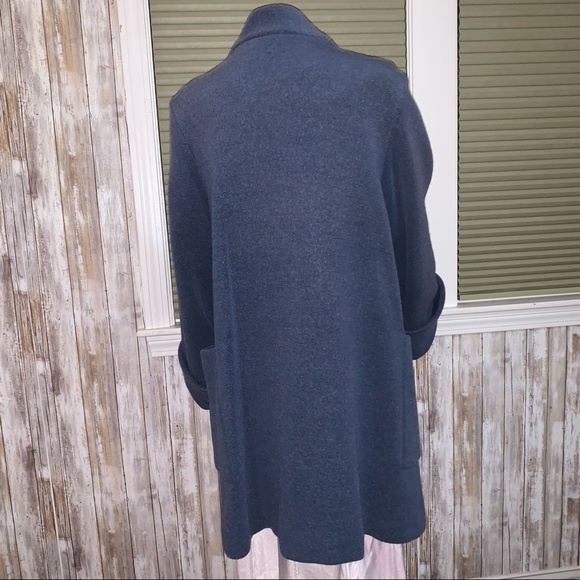 Vintage Blue Big Button/Orange lined An Ren New York Peacoat - Picture 3 of 11